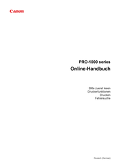 Canon PRO-1000 series Handbuch