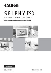 Canon Selphy es3 Benutzerhandbuch