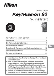 Nikon KeyMission 80 Schnellstartanleitung