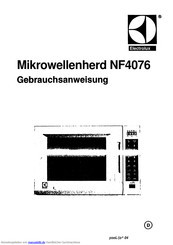 Electrolux NF 4076 Gebrauchsanweisung