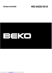Beko HIG 64220 SX-D Bedienungsanleitung