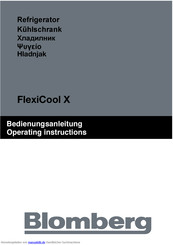 Blomberg FlexiCool X Bedienungsanleitung