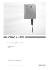 KROHNE OPTISYS SLM 2100 Handbuch