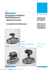 KROHNE VARIFLUX IFM 6080 K Montageanleitung