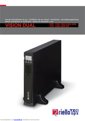 Riello UPS VSD 2200 ER Installations- Und Bedienungsanleitung