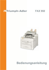 TA Triumph-Adler FAX 950 Bedienungsanleitung
