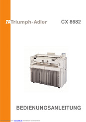 TA Triumph-Adler CX 8682 Bedienungsanleitung