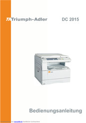 TA Triumph-Adler DC 2015 Bedienungsanleitung