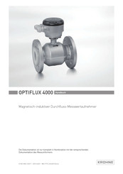 KROHNE OPTIFLUX 4000 Handbuch