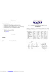 MVVS 8.0/950 (H/P) Bedienungsanleitung