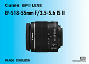 Canon EF-S18-55mm f/3.5-5.6 IS II Bedienungsanleitung