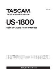 Tascam US-1800 Benutzerhandbuch