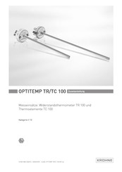 KROHNE OPTITEMP TC 100 Anleitung