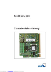 KSB Modbus-Modul Zusatzbetriebsanleitung