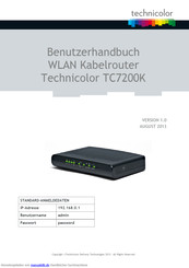 Technicolor TC7200K Benutzerhandbuch