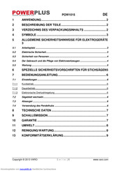 Powerplus POW1015 Handbuch