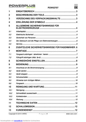 Powerplus POW63707 Handbuch