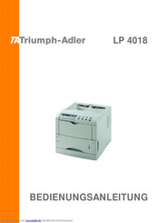 TA Triumph-Adler LP 4018 Bedienungsanleitung