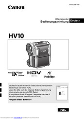 Canon HV10 Bedienungsanleitung