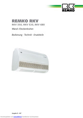 REMKO RKV 680 Bedienungsanleitung