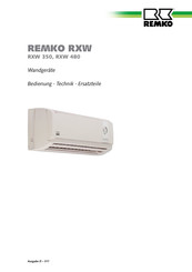REMKO RXW 350 Bedienungsanleitung