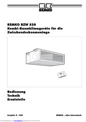 REMKO RZW 520 Bedienungsanleitung