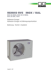 REMKO RVS 50 INOX Bedienungsanleitung