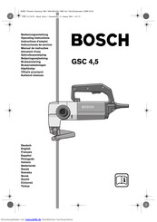 Bosch GSC 4,5 Bedienungsanleitung