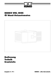 Remko WKL INOX Bedienungsanleitung