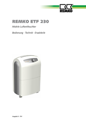 REMKO ETF 230 Bedienungsanleitung