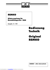 Remko WR8 Bedienungsanleitung
