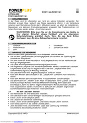 Powerplus POWX1381 Handbuch