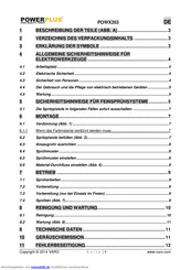 Powerplus POWX353 Handbuch