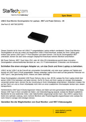 StarTech.com MST30C2DPPD Handbuch