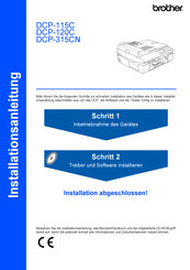 Brother DCP-120C Installationsanleitung
