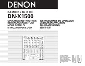 Denon DN-X1500 Bedienungsanleitung