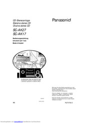 Panasonic SC-AK17 Bedienungsanleitung