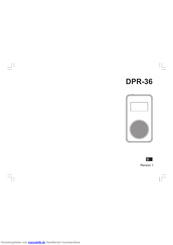 Sangean DPR-36 (R1) Bedienungsanleitung