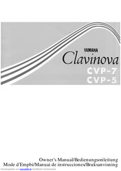 Yamaha Clavinova CVP-5 Bedienungsanleitung