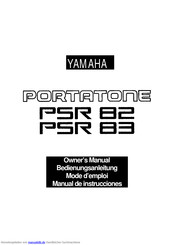 Yamaha PSR-82 Bedienungsanleitung