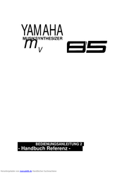 Yamaha SY85 Bedienungsanleitung