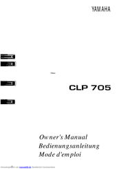 Yamaha CLP-705 Bedienungsanleitung