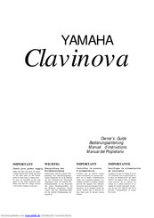 Yamaha Clavinova CVP-30 Bedienungsanleitung