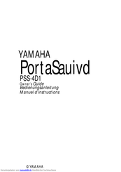 Yamaha PortaSauivd PSS-401 Bedienungsanleitung