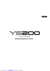 Yamaha YS200 Bedienungsanleitung