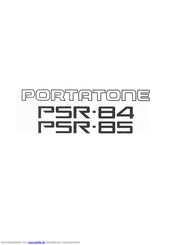 Yamaha Portatone PSR-84 Bedienungsanleitung