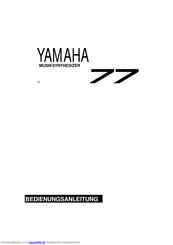 Yamaha SY77 Bedienungsanleitung