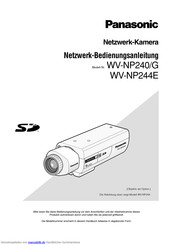 Panasonic WV-NP240G Bedienungsanleitung