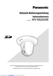 Panasonic WV-NS202AE Installationshandbuch