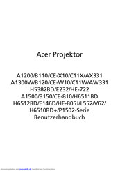 Acer A1200/B110/CE-X10/C11X/AX331 Benutzerhandbuch